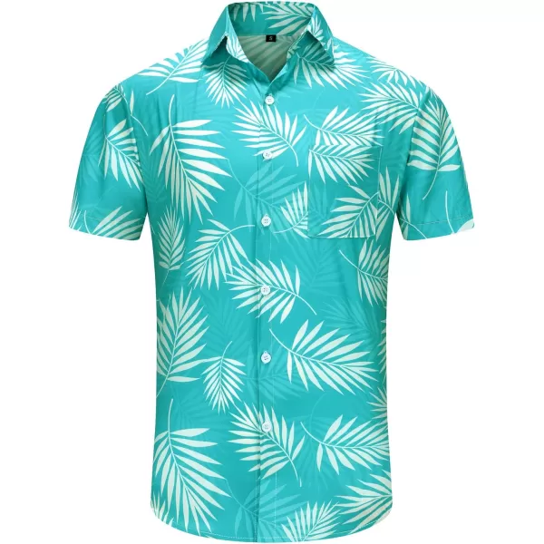 KYKU Funky Hawaiian Shirt for Men Palm Beach Shirts Tropical Vacation Shirts