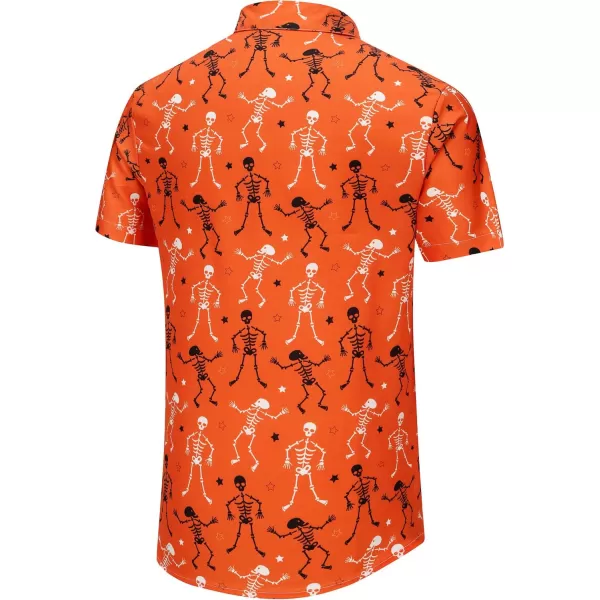 KYKU Funky Hawaiian Shirt for Men Palm Beach Shirts Tropical Vacation Shirts