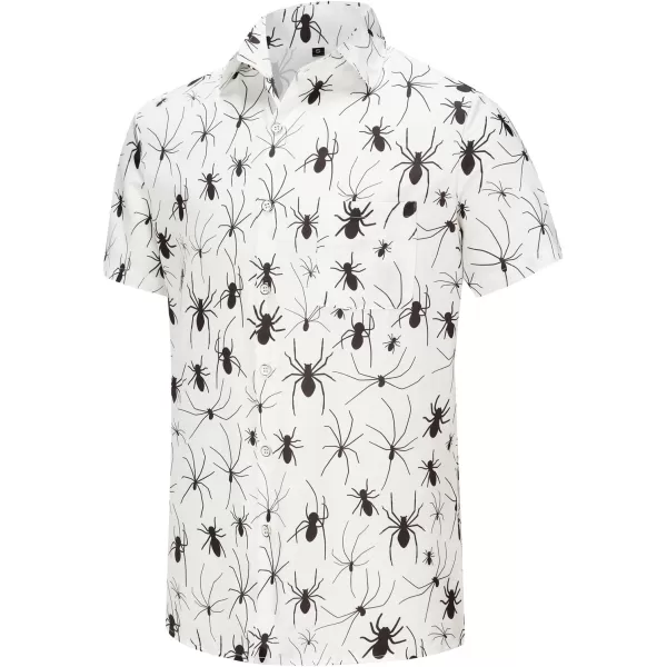 KYKU Funky Hawaiian Shirt for Men Palm Beach Shirts Tropical Vacation Shirts