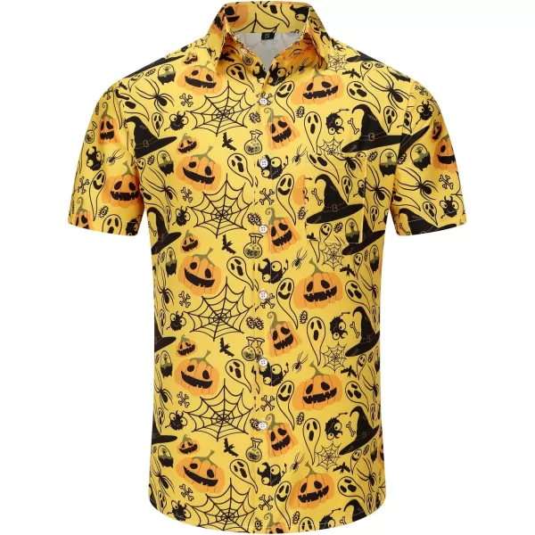 KYKU Funky Hawaiian Shirt for Men Palm Beach Shirts Tropical Vacation Shirts