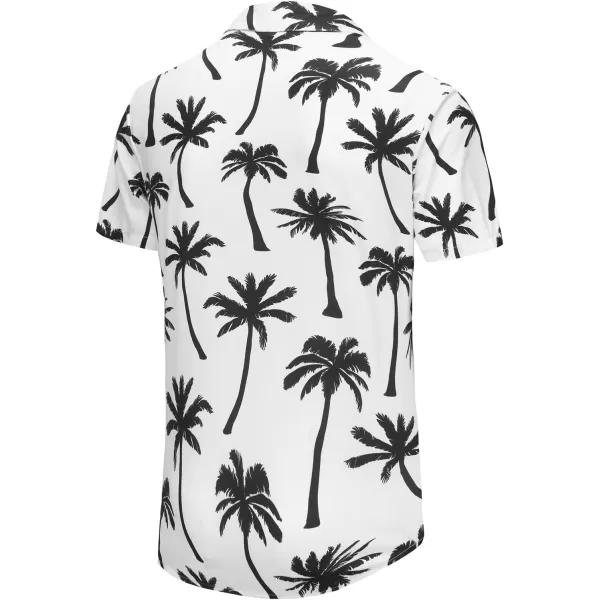 KYKU Funky Hawaiian Shirt for Men Palm Beach Shirts Tropical Vacation Shirts