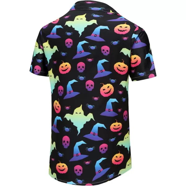 KYKU Funky Hawaiian Shirt for Men Palm Beach Shirts Tropical Vacation Shirts