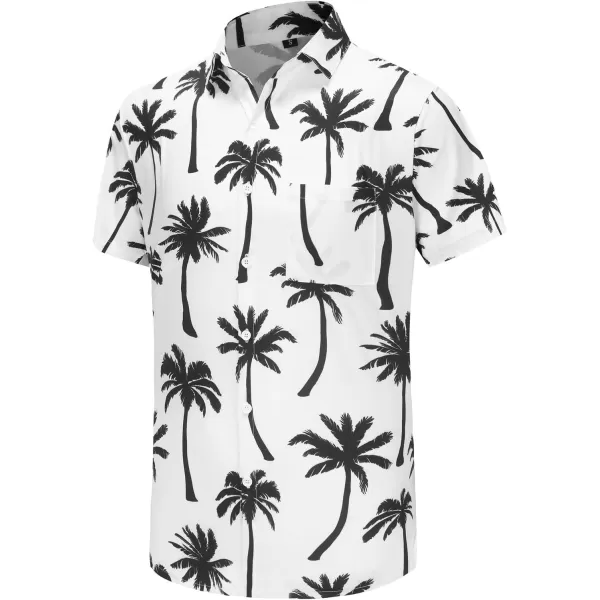 KYKU Funky Hawaiian Shirt for Men Palm Beach Shirts Tropical Vacation Shirts
