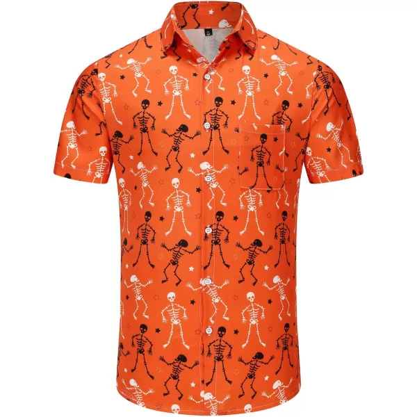 KYKU Funky Hawaiian Shirt for Men Palm Beach Shirts Tropical Vacation Shirts