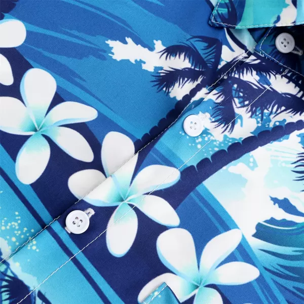 KYKU Funky Hawaiian Shirt for Men Palm Beach Shirts Tropical Vacation Shirts