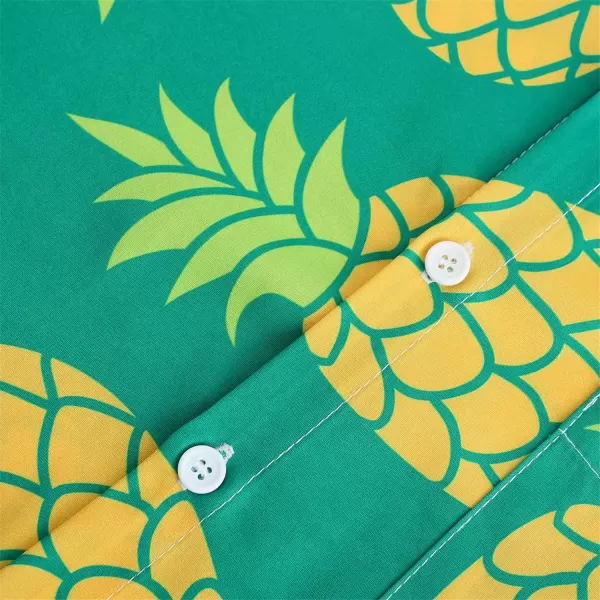 KYKU Funky Hawaiian Shirt for Men Palm Beach Shirts Tropical Vacation Shirts
