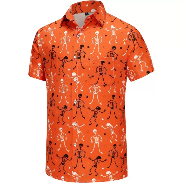 KYKU Funky Hawaiian Shirt for Men Palm Beach Shirts Tropical Vacation Shirts