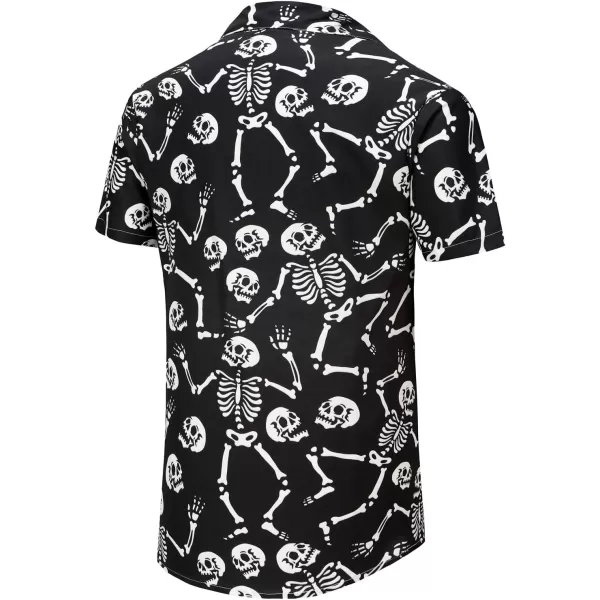 KYKU Funky Hawaiian Shirt for Men Palm Beach Shirts Tropical Vacation Shirts