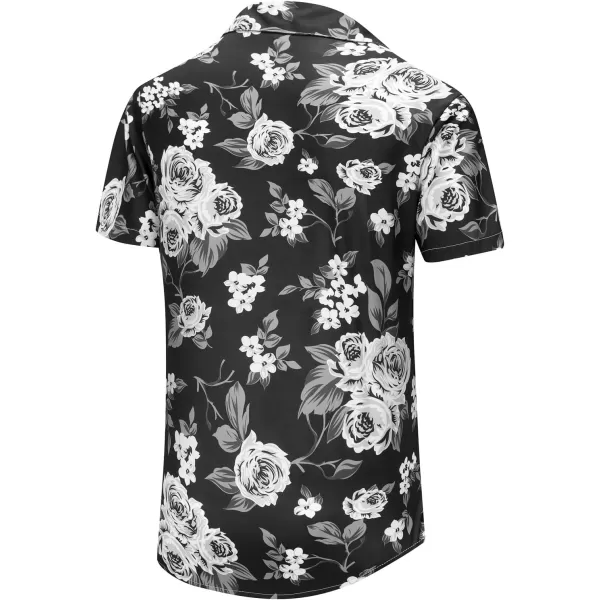 KYKU Funky Hawaiian Shirt for Men Palm Beach Shirts Tropical Vacation Shirts