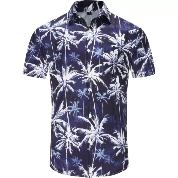 KYKU Funky Hawaiian Shirt for Men Palm Beach Shirts Tropical Vacation Shirts