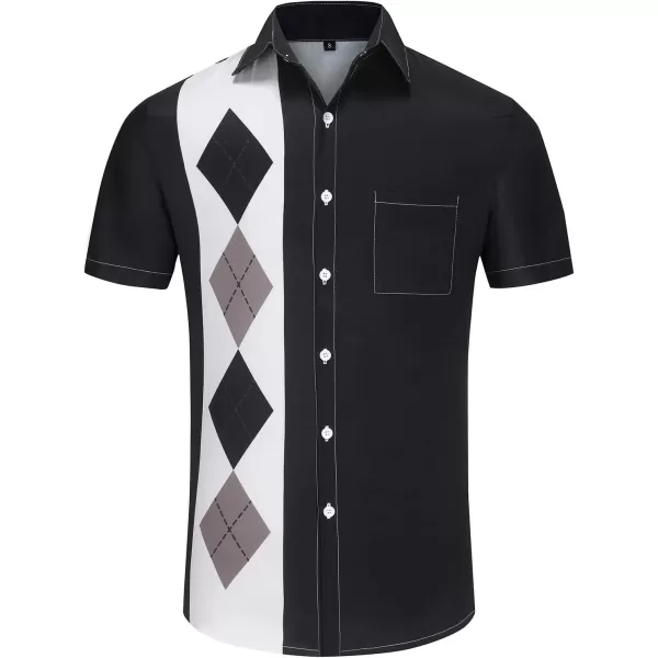 KYKU Funky Hawaiian Shirt for Men Palm Beach Shirts Tropical Vacation Shirts