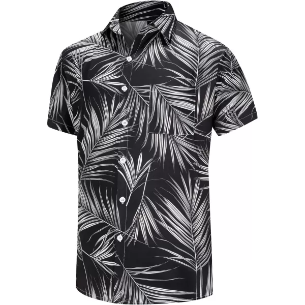 KYKU Funky Hawaiian Shirt for Men Palm Beach Shirts Tropical Vacation Shirts