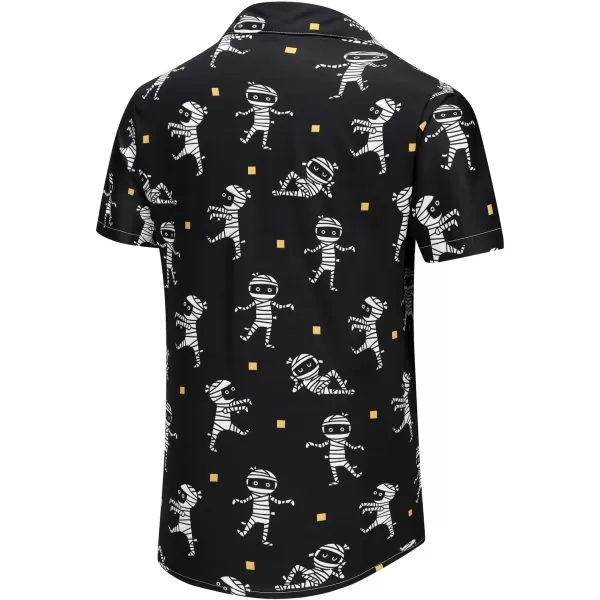 KYKU Funky Hawaiian Shirt for Men Palm Beach Shirts Tropical Vacation Shirts