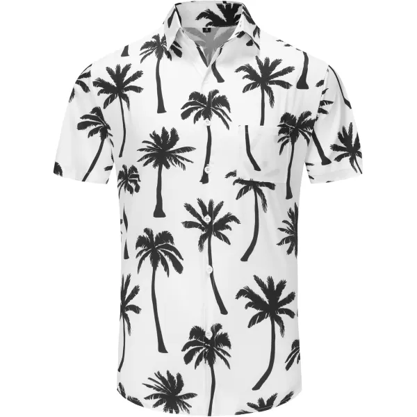 KYKU Funky Hawaiian Shirt for Men Palm Beach Shirts Tropical Vacation Shirts