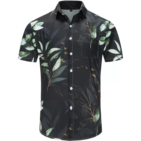 KYKU Funky Hawaiian Shirt for Men Palm Beach Shirts Tropical Vacation Shirts