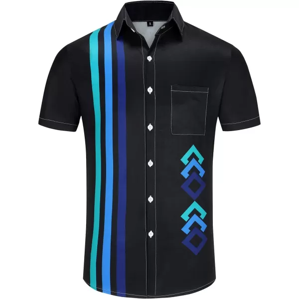 KYKU Funky Hawaiian Shirt for Men Palm Beach Shirts Tropical Vacation Shirts