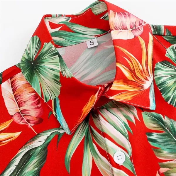 KYKU Funky Hawaiian Shirt for Men Palm Beach Shirts Tropical Vacation Shirts