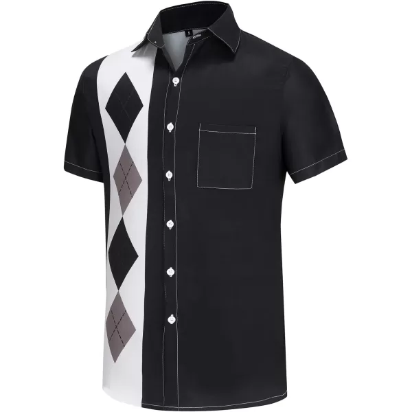 KYKU Funky Hawaiian Shirt for Men Palm Beach Shirts Tropical Vacation Shirts