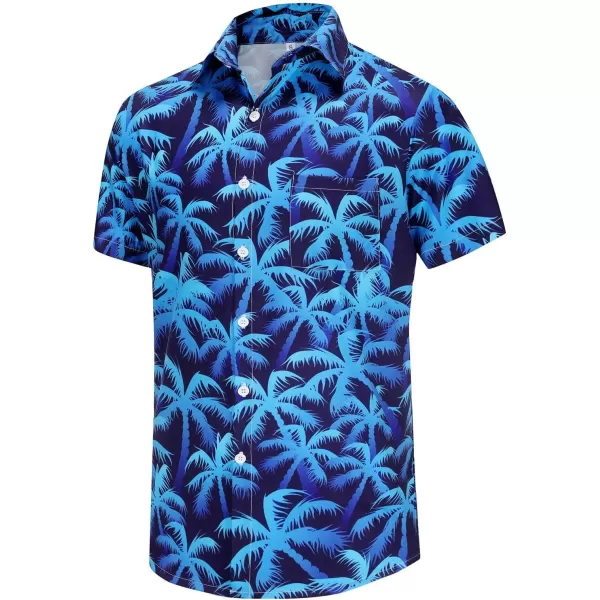 KYKU Funky Hawaiian Shirt for Men Palm Beach Shirts Tropical Vacation Shirts