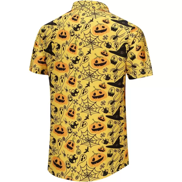 KYKU Funky Hawaiian Shirt for Men Palm Beach Shirts Tropical Vacation Shirts
