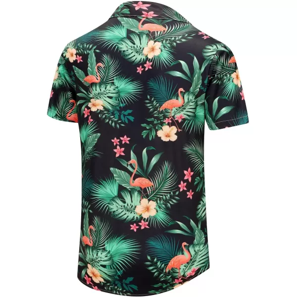 KYKU Funky Hawaiian Shirt for Men Palm Beach Shirts Tropical Vacation Shirts