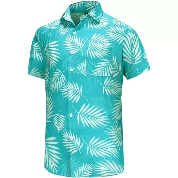 KYKU Funky Hawaiian Shirt for Men Palm Beach Shirts Tropical Vacation Shirts