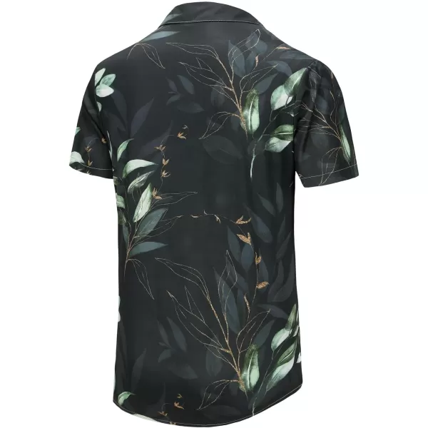 KYKU Funky Hawaiian Shirt for Men Palm Beach Shirts Tropical Vacation Shirts