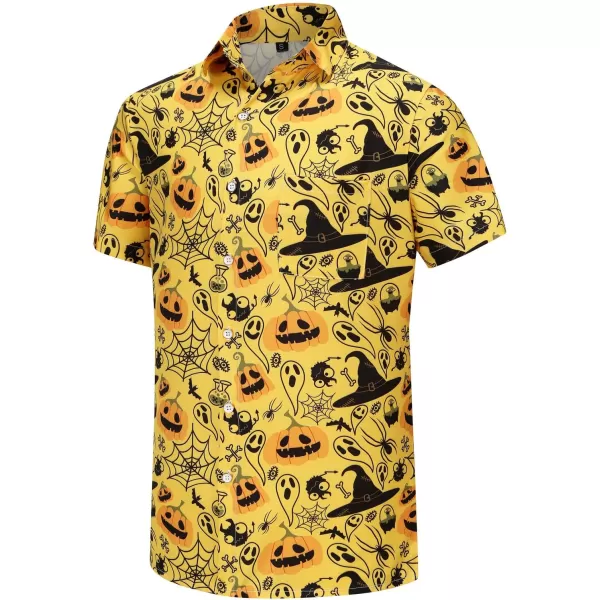 KYKU Funky Hawaiian Shirt for Men Palm Beach Shirts Tropical Vacation Shirts