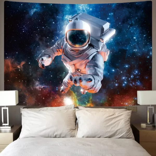 KYKU Galaxy Tapestry Wall Hanging Purple Outer Space Tapestry Cool Trippy Nebula Universe Tapestries for Bedroom Living Room Dorm Decor 