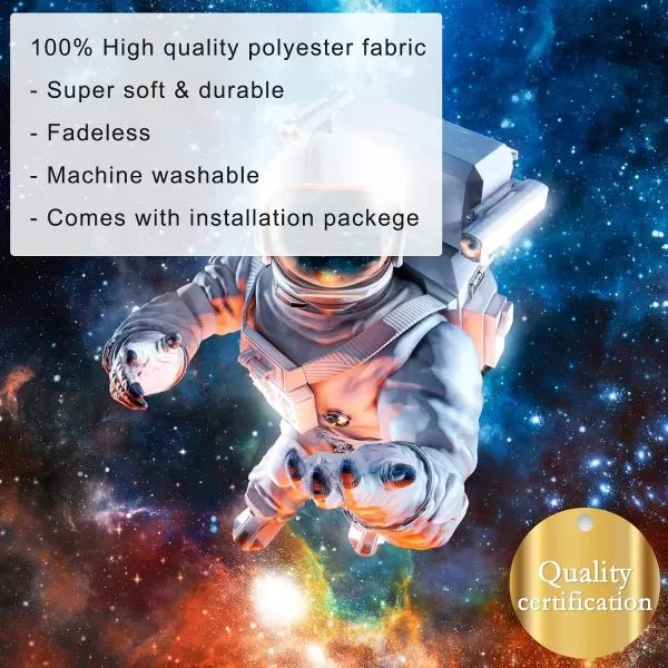 KYKU Galaxy Tapestry Wall Hanging Purple Outer Space Tapestry Cool Trippy Nebula Universe Tapestries for Bedroom Living Room Dorm Decor 