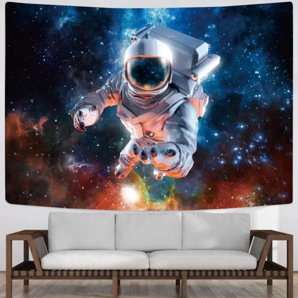 KYKU Galaxy Tapestry Wall Hanging Purple Outer Space Tapestry Cool Trippy Nebula Universe Tapestries for Bedroom Living Room Dorm Decor 