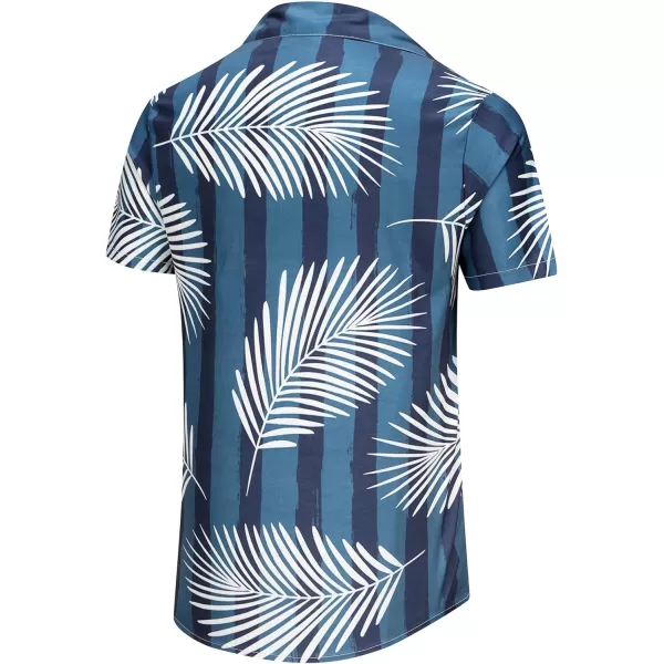 KYKU Hawaiian Shirt for Men Short Sleeve Button Down Summer Clothing Vacation Beach Shirts Stripe with Pockets