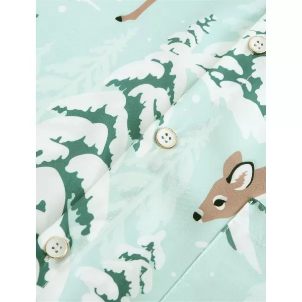KYKU Hawaiian Shirts for Men Santa Claus Party Casual Button Down Short Sleeve Shirt with Pocket