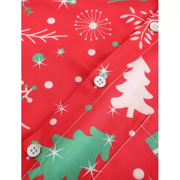 KYKU Hawaiian Shirts for Men Santa Claus Party Casual Button Down Short Sleeve Shirt with Pocket