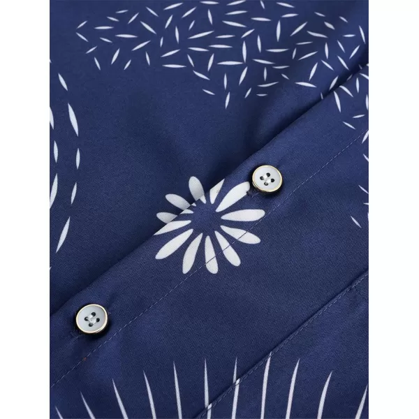 KYKU Men's Casual Button-Down Shirts Hawaiian Shirt Short Sleeve Beach Clothes with Pockets