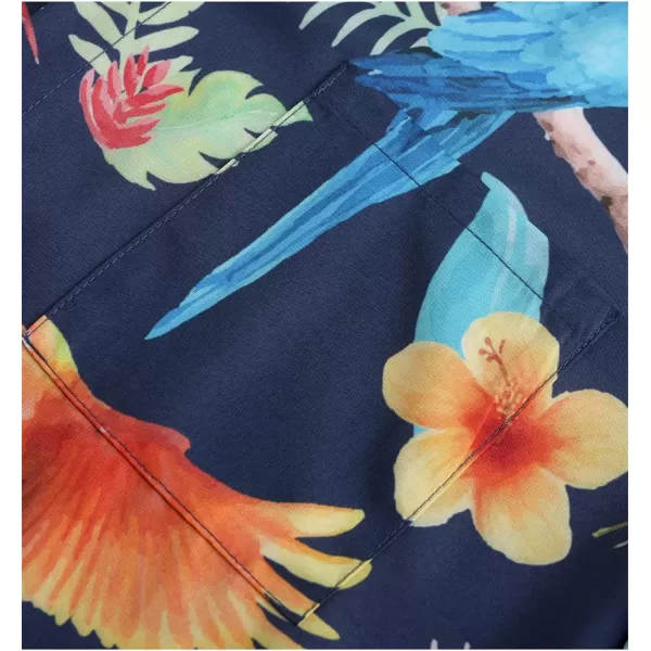 KYKU Men's Casual Button-Down Shirts Hawaiian Shirt Short Sleeve Beach Clothes with Pockets