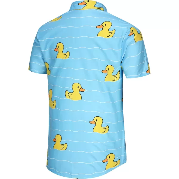 KYKU Men's Casual Button-Down Shirts Hawaiian Shirt Short Sleeve Beach Clothes with Pockets