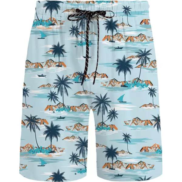 KYKU Mens Hawaiian Shirt and Short Set - Summer Short Sleeve Button Down Beach Shirts Tropical Vacation 2 Piece Outfits
