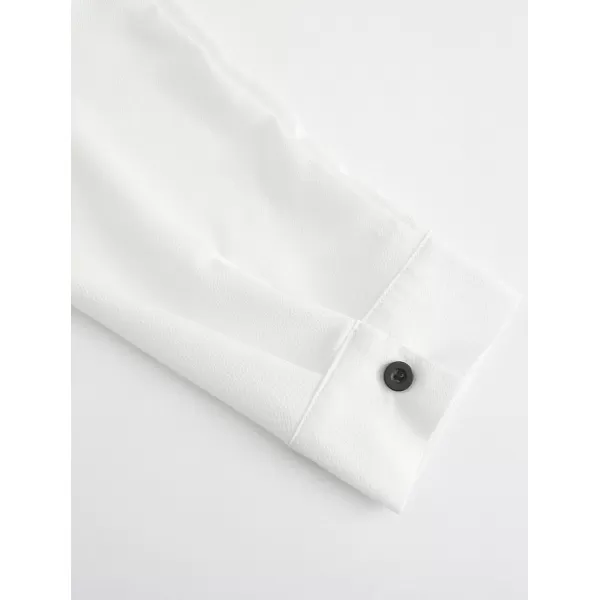 KYKU Mens Long Sleeve Henley Shirts White Button Down Casual Shirt Summer Gifts