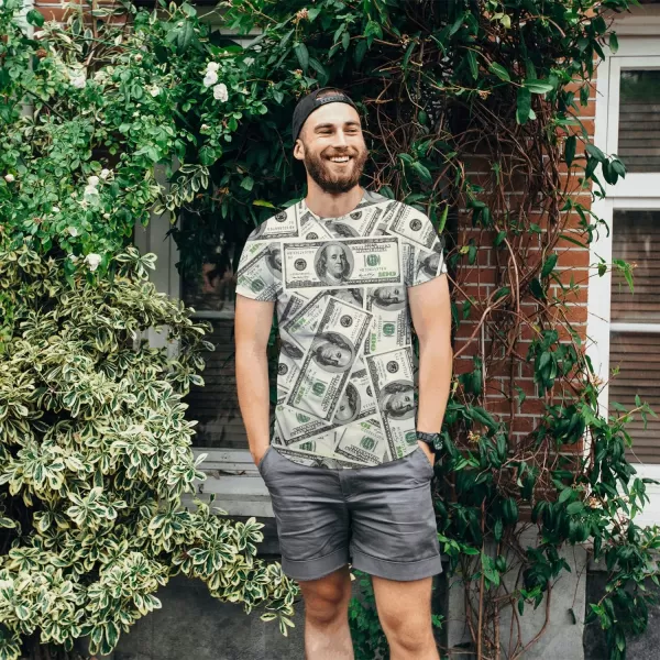 KYKU Men's Print Graphic T Shirt Short Sleeve Summer T-Shirt Novelty Casual Tee