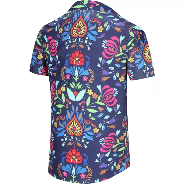 KYKU Mexico Shirt for Men Funny Beach Shirts Hawaiian Button Down Short Sleeve