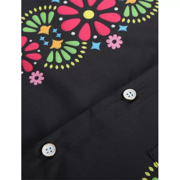 KYKU Mexico Shirt for Men Funny Beach Shirts Hawaiian Button Down Short Sleeve