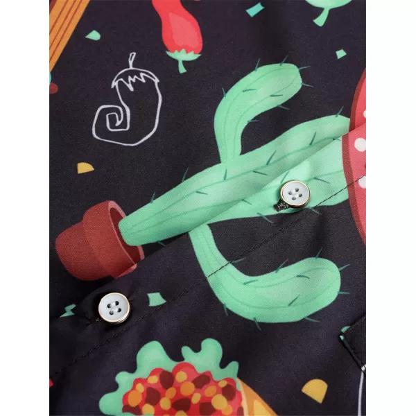 KYKU Mexico Shirt for Men Funny Beach Shirts Hawaiian Button Down Short Sleeve