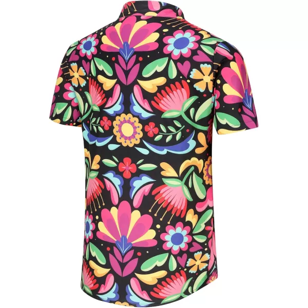 KYKU Mexico Shirt for Men Funny Beach Shirts Hawaiian Button Down Short Sleeve
