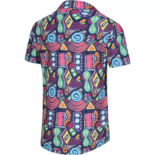 KYKU Mexico Shirt for Men Funny Beach Shirts Hawaiian Button Down Short Sleeve