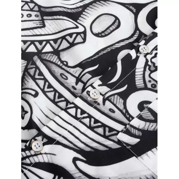 KYKU Mexico Shirt for Men Funny Beach Shirts Hawaiian Button Down Short Sleeve
