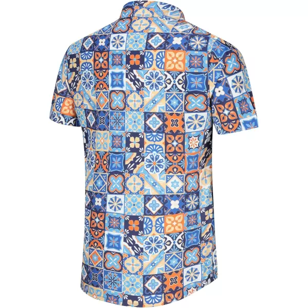 KYKU Mexico Shirt for Men Funny Beach Shirts Hawaiian Button Down Short Sleeve