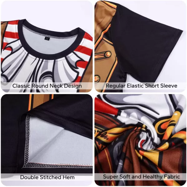 KYKU Pirate Costume Men Accessories Halloween T Shirts Funny Cruise Pirates T-Shirt