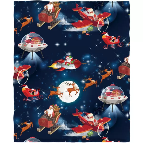 KYKU Queen Size Christmas Throw Blanket Soft Holiday Blankets Sherpa Plush Vacation Xmas Blankets Comfy Warm Pattern Gifts for Adults, Men, Women, Kids 