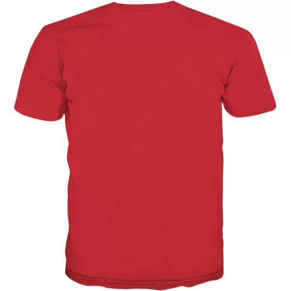 KYKU Santa Claus Costume T Shirt Mens Christmas T Shirts Funny Holiday Tshirt Red